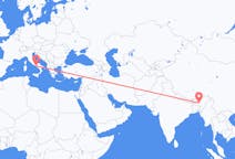 Flyreiser fra Guwahati, India til Napoli, Italia