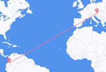 Flyreiser fra Pasto, Colombia til Graz, Østerrike