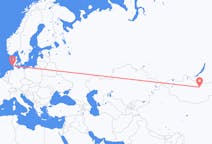 Loty z Ułan Bator, Mongolia do Westerlandu, Niemcy