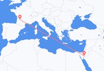Flyreiser fra Akaba, Jordan til Bergerac, Frankrike