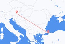 Flyg från Graz, Österrike till Istanbul, Turkiet