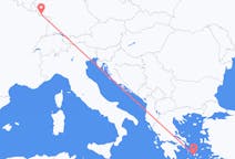 Flights from Parikia, Greece to Saarbrücken, Germany