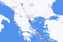 Vluchten van Pristina, Kosovo naar Naxos, Griekenland