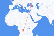 Flyg från Dundo, Angola till Samsun, Turkiet