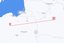 Flyg från Bydgoszcz, Polen till Minsk, Vitryssland