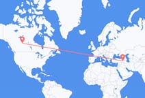 加拿大出发地 麦克默里堡飞往加拿大目的地 凡城的航班