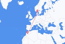 Flights from Ouarzazate, Morocco to Aalborg, Denmark