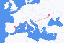 Flyreiser fra Chișinău, Moldova til Valencia, Spania