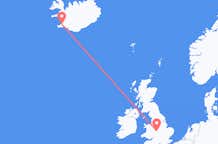 Vluchten van Birmingham, Engeland naar Reykjavík, IJsland