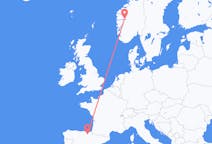 Flights from Vitoria-Gasteiz, Spain to Sogndal, Norway