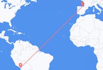 秘鲁出发地 塔克纳飞往秘鲁目的地 毕尔巴鄂的航班