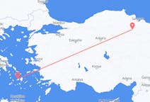 Vols depuis la ville de Parikiá vers la ville d'Amasya