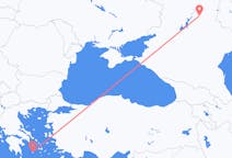 Flyg från Volgograd till Plaka, Milos