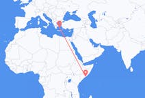 Flights from Mogadishu to Parikia