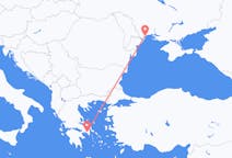 ギリシャのから アテネ、ウクライナのへ オデッサフライト