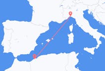 Vluchten van Oran, Algerije naar Genua, Italië