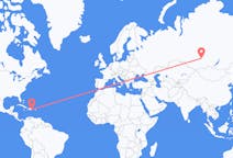 Flights from Santo Domingo, Dominican Republic to Krasnoyarsk, Russia