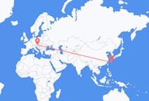 Flyrejser fra Kume Island, Japan til Graz, Østrig