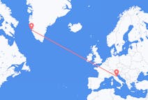Flights from Rimini, Italy to Nuuk, Greenland