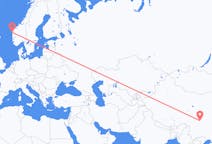 Flüge von Chengdu, China nach Florø, Norwegen