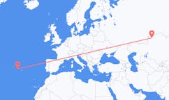 Flights from Kostanay, Kazakhstan to Pico Island, Portugal