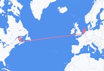 Flyreiser fra Moncton, Canada til Rotterdam, Nederland