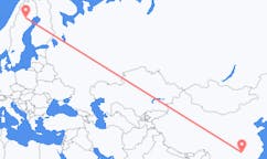 出发地 中国长沙市目的地 瑞典阿爾維斯堯爾的航班