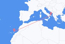 Flyg från Brindisi, Italien till Lanzarote, Spanien