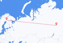 Flüge von der Stadt Mirny in die Stadt Rovaniemi