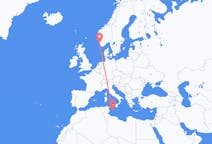 Loty z miasta Stavanger do miasta Lampedusa