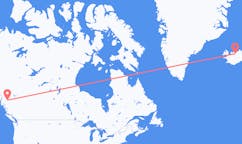 Fly fra byen Smithers, Canada til byen Akureyri, Island