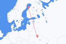 Vluchten van Kiev, Oekraïne naar Kokkola, Finland