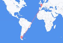 Flyrejser fra Punta Arenas, Chile til Bordeaux, Frankrig