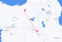 Flyreiser fra Arbil, Irak, til Erzurum, Irak
