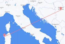 Vluchten van Alghero, Italië naar Belgrado, Servië