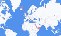 Рейсы из Гаро, Сомали в Эйильсстадир, Исландия
