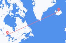 캐나다 썬더 베이발 아이슬란드 아쿠레이리행 항공편