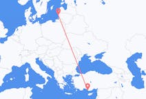 Flyg från Palanga, Litauen till Gazipaşa, Turkiet