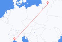 Flyrejser fra Kaunas, Litauen til Genova, Italien