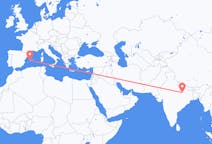 出发地 印度出发地 瓦拉納西目的地 西班牙帕尔马的航班