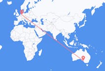 Vluchten van Adelaide, Australië naar Münster, Duitsland