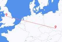 Flyreiser fra Kraków, Polen til Manchester, England