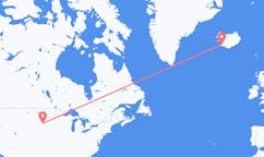 Flights from the city of Pierre, the United States to the city of Reykjavik, Iceland