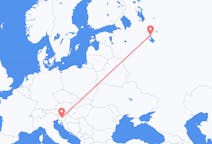 Flights from Ljubljana, Slovenia to Cherepovets, Russia