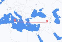 Flyreiser fra Şırnak, Tyrkia til Palermo, Italia
