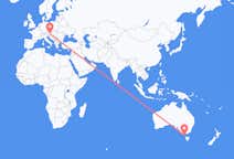 Flyrejser fra King Island, Australien til Graz, Østrig