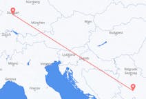 Vluchten van Kraljevo, Servië naar Stuttgart, Duitsland