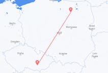 Flyg från Brno, Tjeckien till Szymany, Szczytno län, Polen