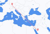Flyrejser fra Al-`Ula, Saudi-Arabien til Stuttgart, Tyskland