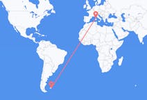 Flyrejser fra Mount Pleasant, Falklandsøerne til Figari, Frankrig